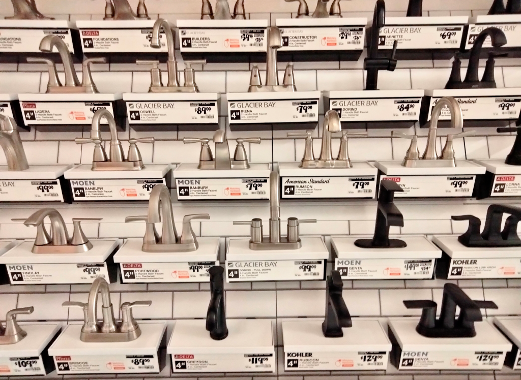 lever faucets montage